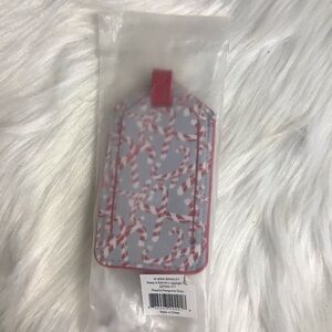 Vera Bradley Red and Gray luggage tag with Stylish Design